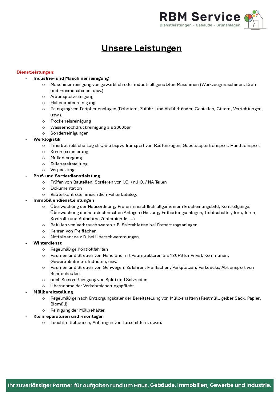 2025-05-27 RBM Service Leistungsübersicht und Maschinenpark – Seite 1